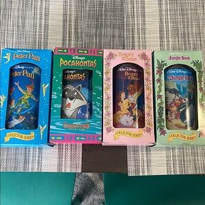 Set of 4 Disney Burger King Coca Cola Collector Cups NIB